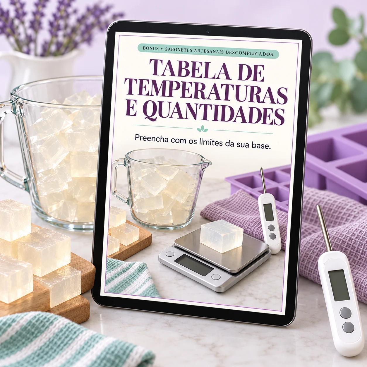 Tabela de temperaturas e quantidades